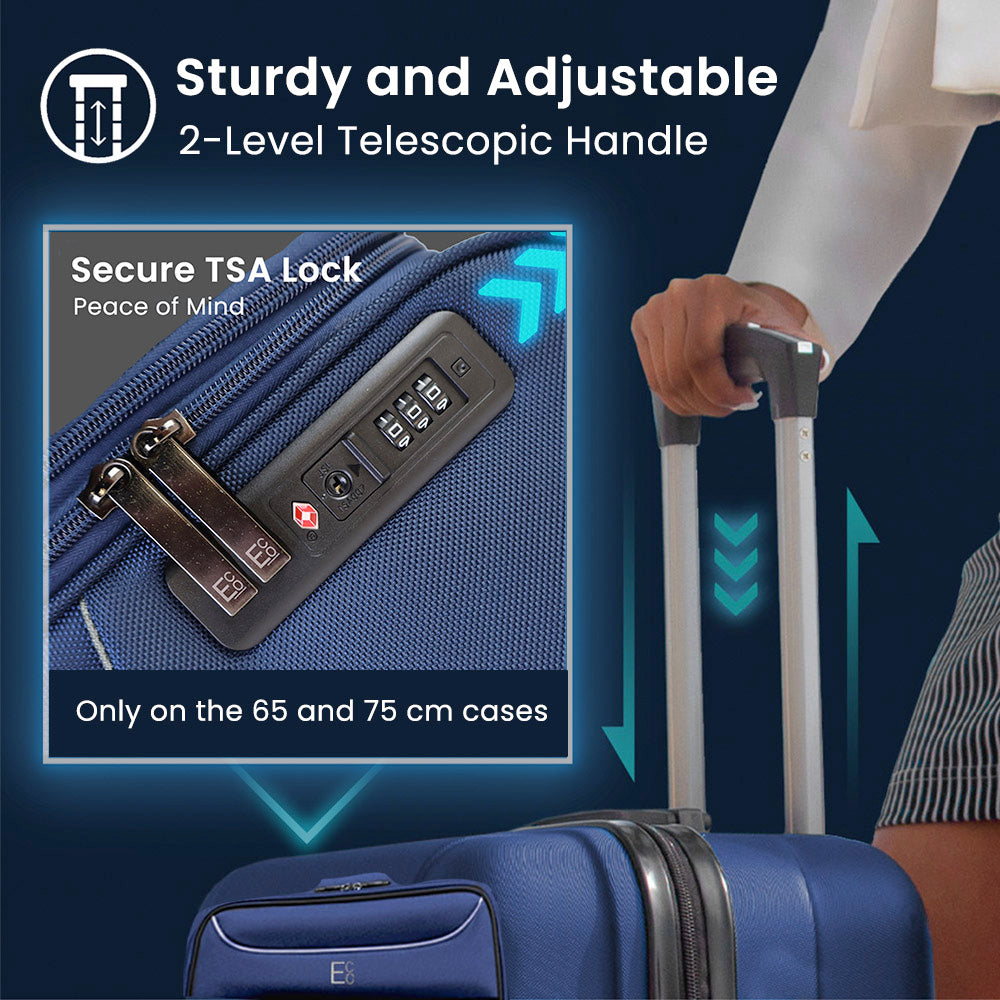 Lugagge-Travel-Monaco-Set-TSA-Lock-Telescopic-Handle-Feature