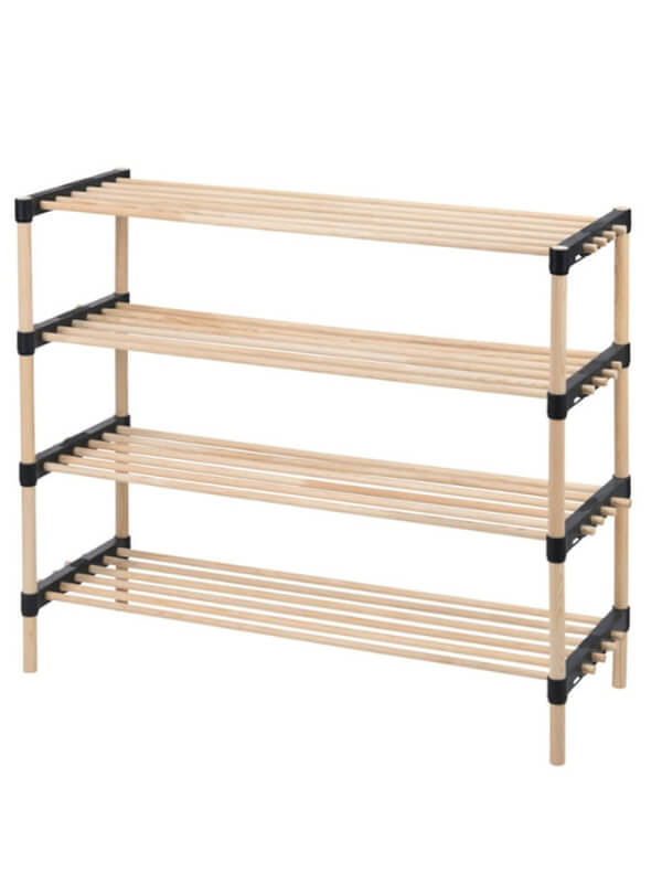 Shoe Rack Wall Mounted Rustic Wooden Lightweight Shoe Storage Solution in  Stock Fast Dispatch 