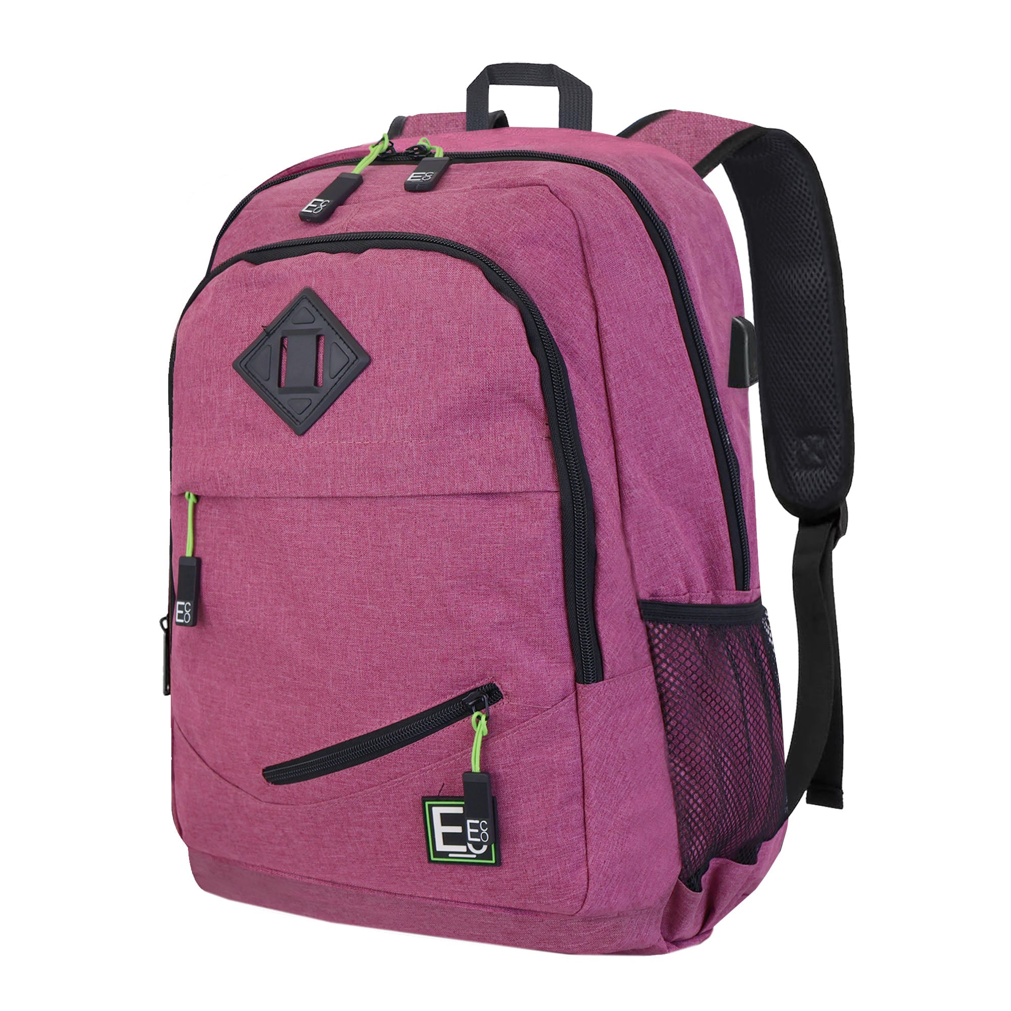 Backpack with 5 Compartments, USB Laptop & Phone Charging Port