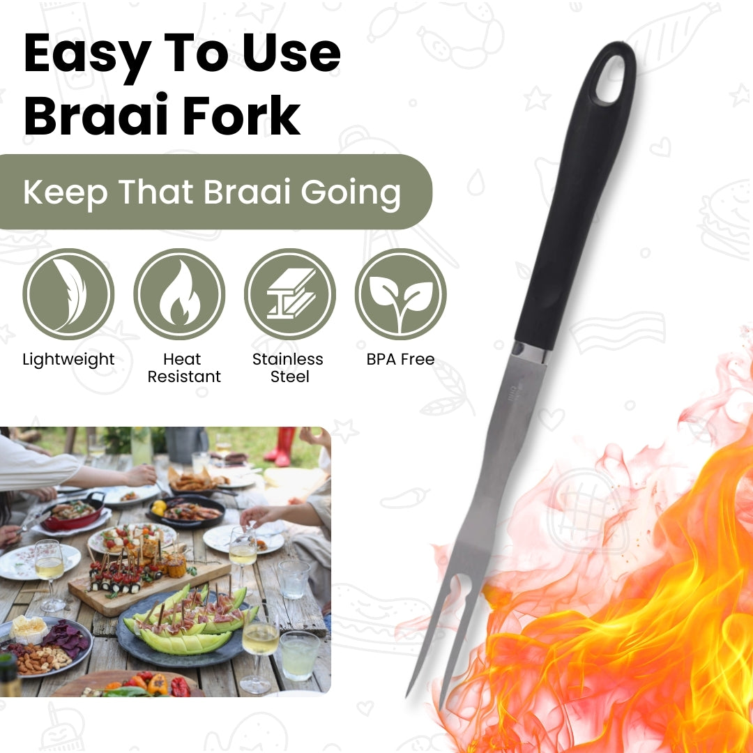 Stainless Steel Braai Barbecue Fork