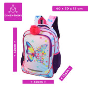 3 Piece Vibrant Kids Backpack Set
