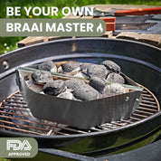 Braai Grill Charcoal Briquets Holder