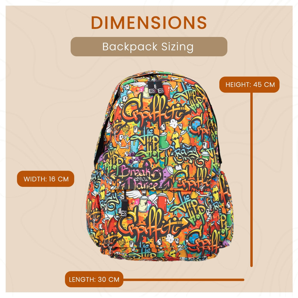 Graffiti Designer Student Backpack
