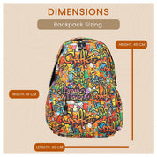 Graffiti Designer Student Backpack
