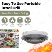 Small Portable Charcoal Braai Barbecue Grill