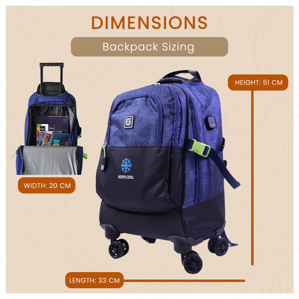 360° Spinner Trolley Backpack