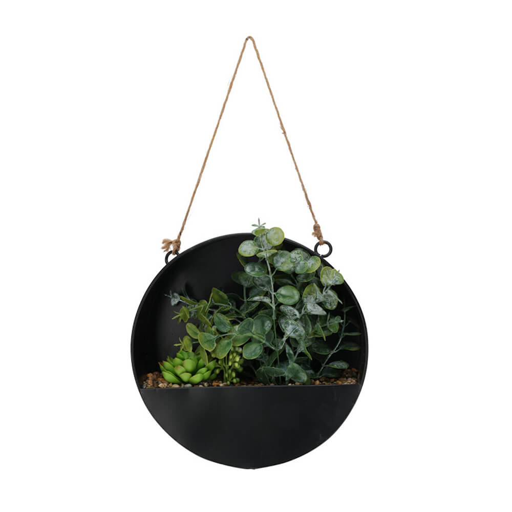 Artificial Plant in Hanging Planter with Jute Rope