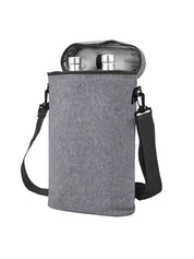 Double Wine Cooler Bag with Insulation and Adjustable Shoulder Strap