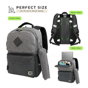 Student Backpack with Clip-on Pencil Case