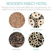 Insect Hotel - Natural Bamboo and Pinewood