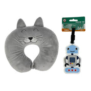 Kids Travel Neck Pillow and Luggage Tag 