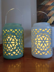 Lanterne LED Mandala Design avec Bougie