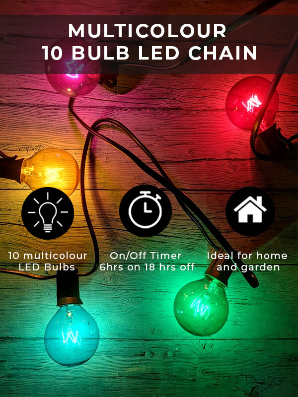 Multi LED Lightbulb Chain