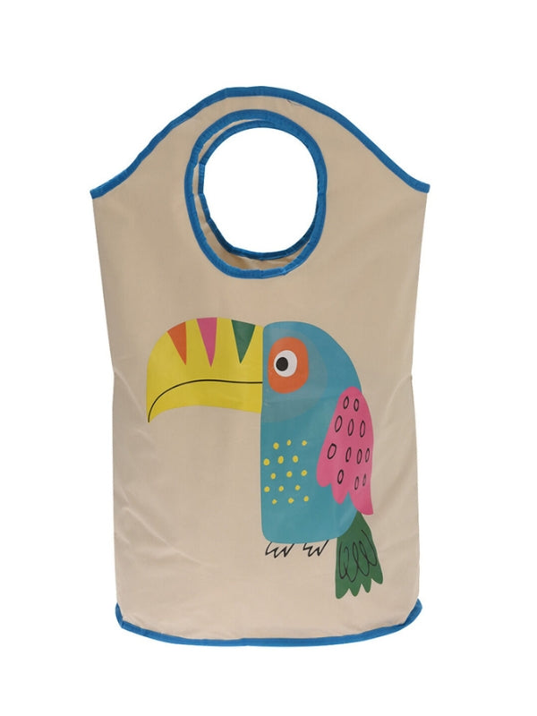As a laundry basket or storage bag for toys and other goods, this bag is ideal for use at home or to transport belongings. With a fun animal design, your children will be encouraged to dispose of their laundry correctly and put their toys back in the bag for storage.