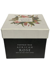 Pepper Tree African Rose Body Butter & Scrub Gift Box Set of 2 - 250ml
