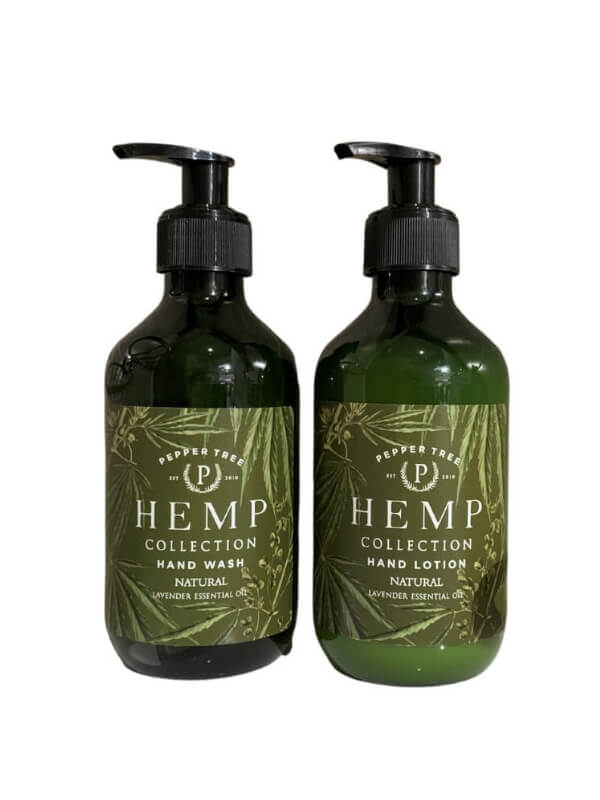 Pepper Tree Hemp Hand Wash &amp; Hand Lotion Gift Set of 2 - 300ml
