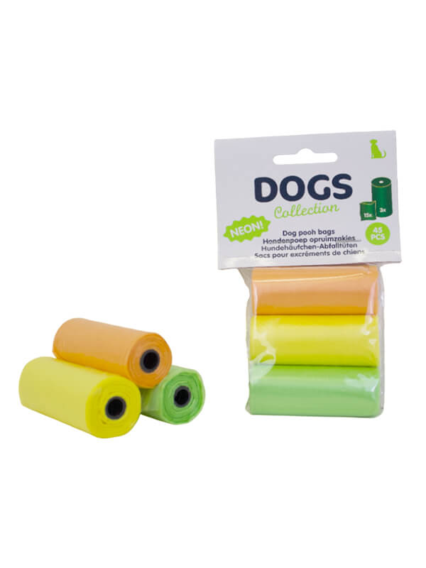 Juego de bolsas para desechos de mascotas - Paquete de 4 paquetes - 180 piezas