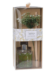 Difusor Perfumado con 6 Palitos de Caña y Flor Artificial - 100ml