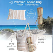 Beach Bag with Mat and Pillow