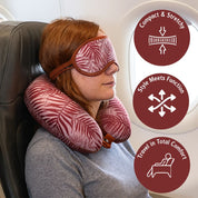 Oreiller cervical avec masque pour les yeux 