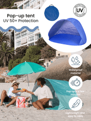 Reserva una tienda de campaña emergente para la playa UV 50+