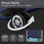 Ensemble de valises rigides écologiques Cape Town - 360 Spinner Wheels - 4 pièces