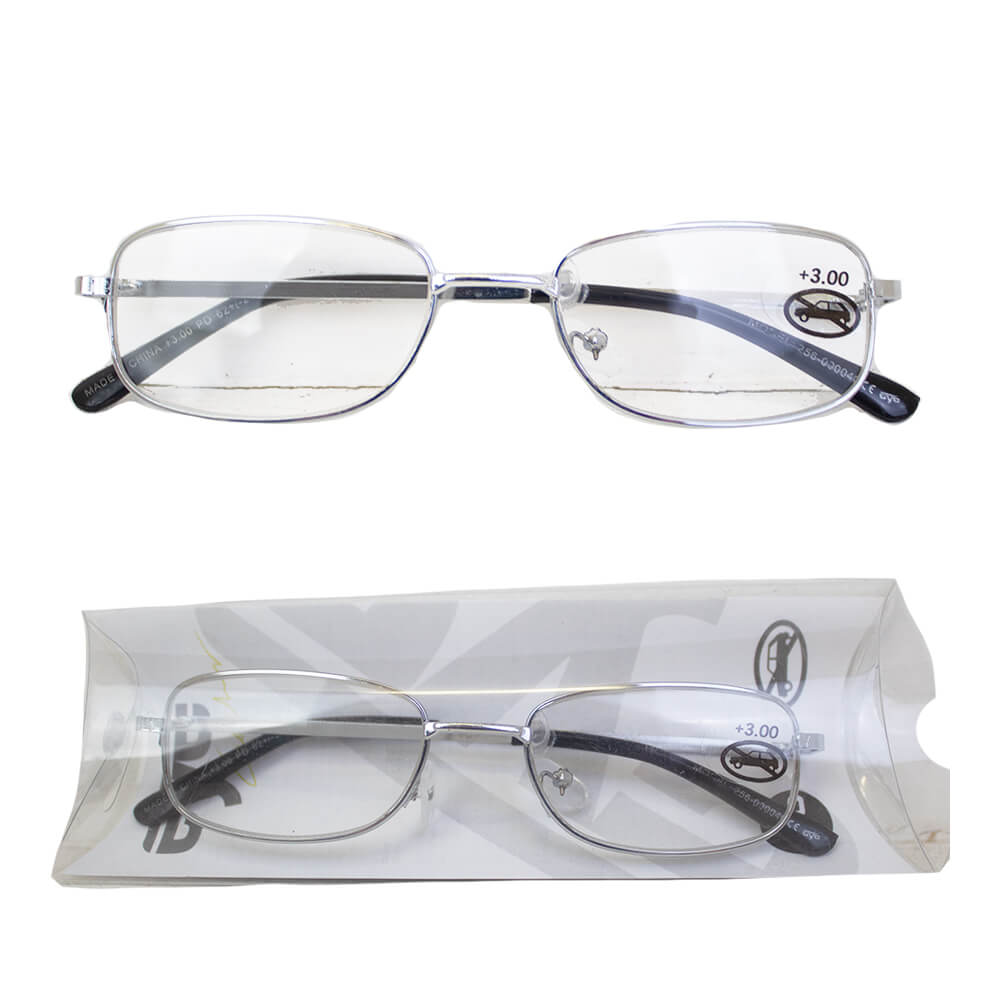 Smart Metal reading Glasses - Silver and Black