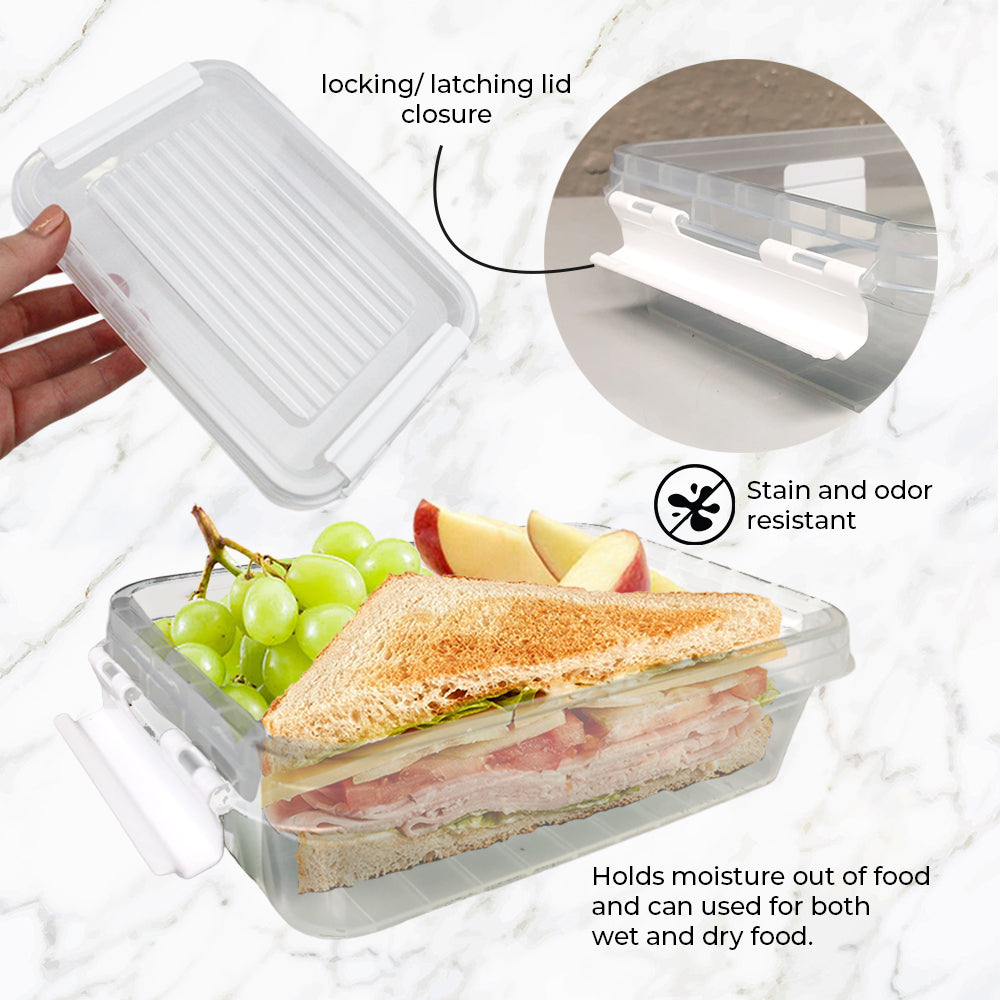 Food Container Set of 3 - 2800ml, 1800ml, 500ml - BPA-Free