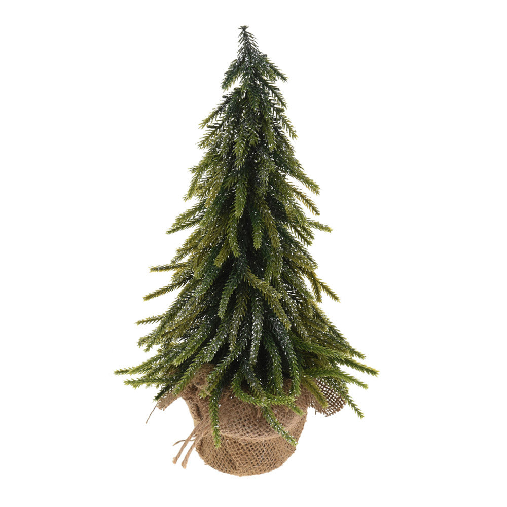 Árbol de Navidad con Base de Piedra - 28cm