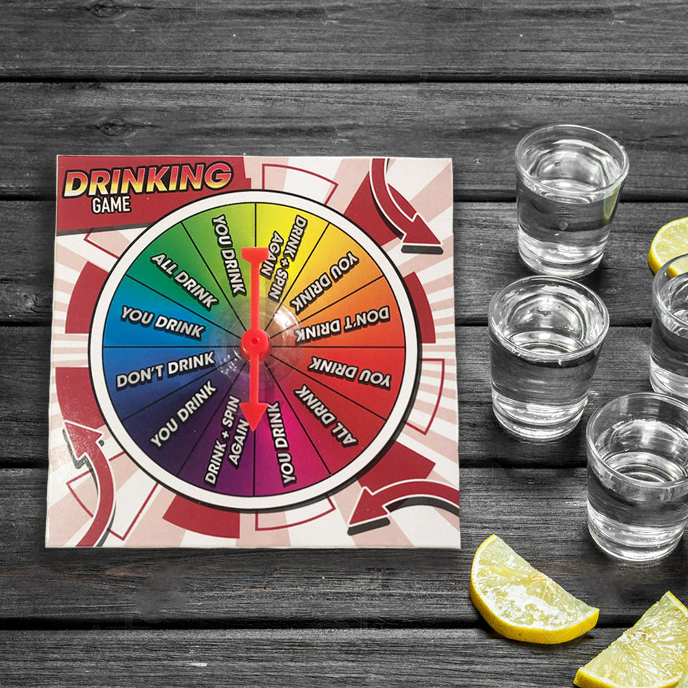Studio Mercantile Spinner Shots Drinking Games Spinning wheel 4 shot glasses