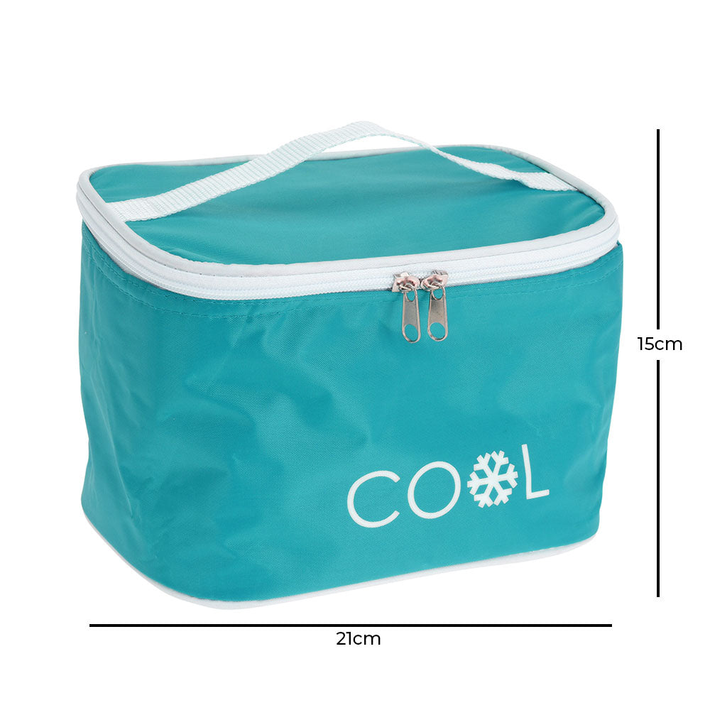 4 Litre Foldable cooler lunch bag with handle allows you to take your packed lunch and drinks whenever you go on picnics or camping trips. It has an internal insulating lining to protect food from external elements while keeping it cool from the heat. White printed logo on the front side. Size: 21.5 x 15 x 15cm. Eco lifestyle online shop DB5000010