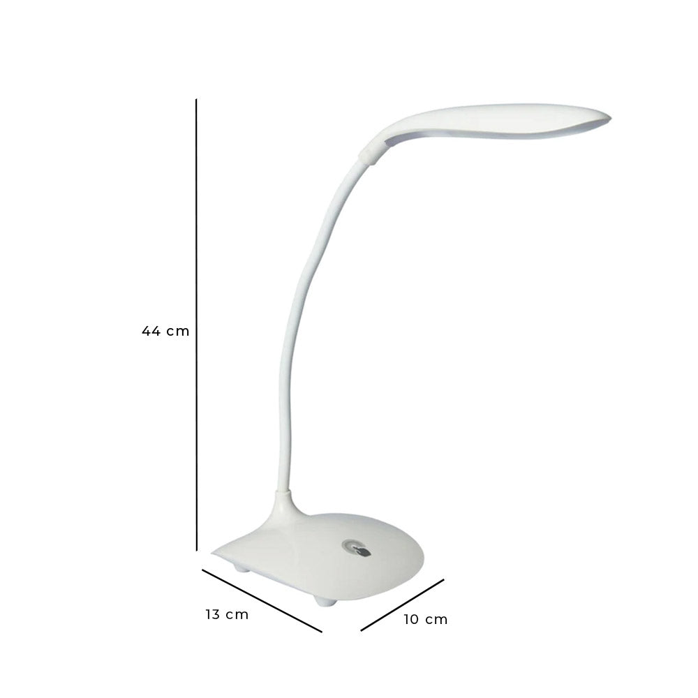 Reserva de lámpara de mesa con control táctil y cable USB de 1 m - 5 LED blancos