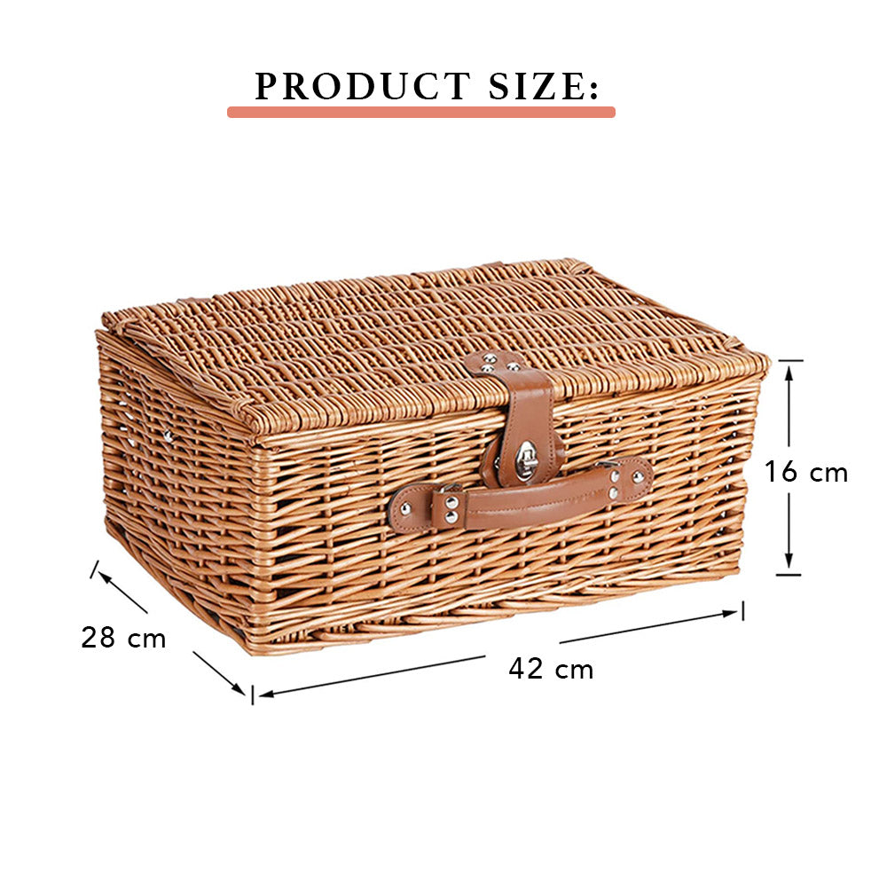 Cesta de picnic con tapa de madera ovalada para 4 personas - Cesta de picnic  - Productos - Linyi Zhiquan Arts & Crafts Co., Ltd.