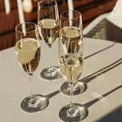 Copas de champán de 180 ml y enfriador de hielo - Set de regalo de 5 piezas de champán